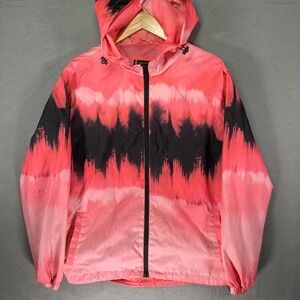 Screenshot Brand Tie Dye Abstract Print Hooded Windbreaker Jacket Women's Medium